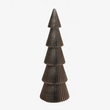 Pack da 3 alberi di Natale in carta Jesper Grigio Talpa & ↑29,5 cm - Sklum