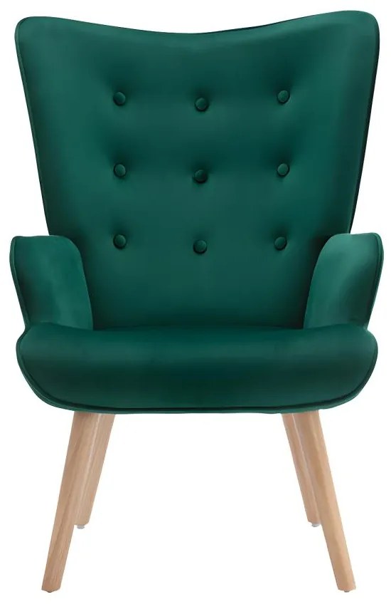 Poltrona in Velluto Verde - VATELY