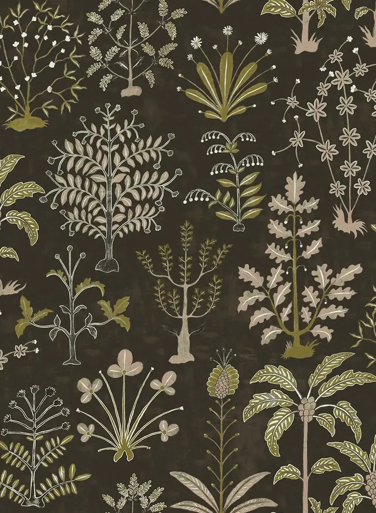 Josephine Munsey Tapete Cynthia - Black and Olive