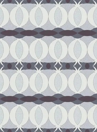 Ailanto Carta da parati Melograno Grande - Violet & Midnight