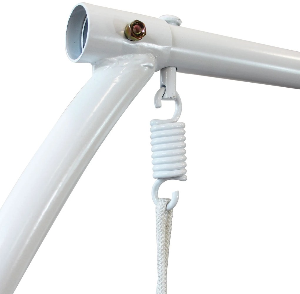 JURA - dondolo un posto con struttura in metallo bianca o antracite