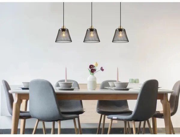 Globo 15646-3H - Lampadario a sospensione con filo BAKU 3xE27/40W/230V