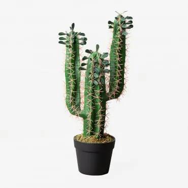Cactus artificiale Pachycereus 60 cm ↑60 cm - Sklum