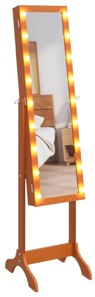 Specchio Autoportante con LED 34x37x146 cm