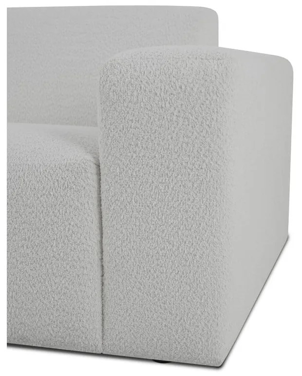 Divano bouclé bianco 228 cm Roxy - Scandic