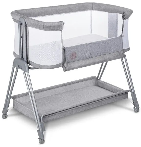 Lionelo - Culla per bambini 2in1 LUNA grigio