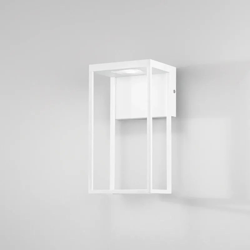 Applique LED moderno LED-W-GRIS-BCO bianco IP54, luce cct da bianco caldo al bianco neutro 1390 lumen, INTEC