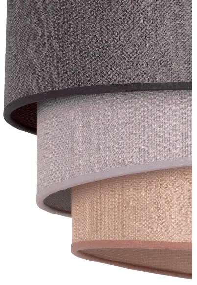 Duolla - Lampadario a sospensione con filo TRIO 1xE27/40W/230V diametro 45 cm antracite/grigio/marrone