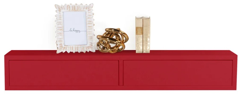 Modularredo DOMINO Rosso | mensola con cassetto