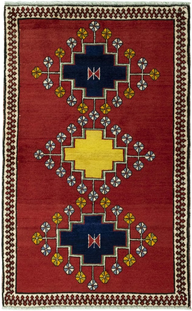 Gabbeh Tappeto persiano 100x160 Rosso (Iran) Annodato A Mano