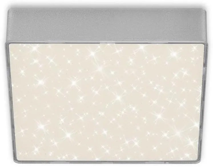 Briloner 7076-414 -Plafoniera LED STAR SKY LED/11W/230V 15x15 cm argento