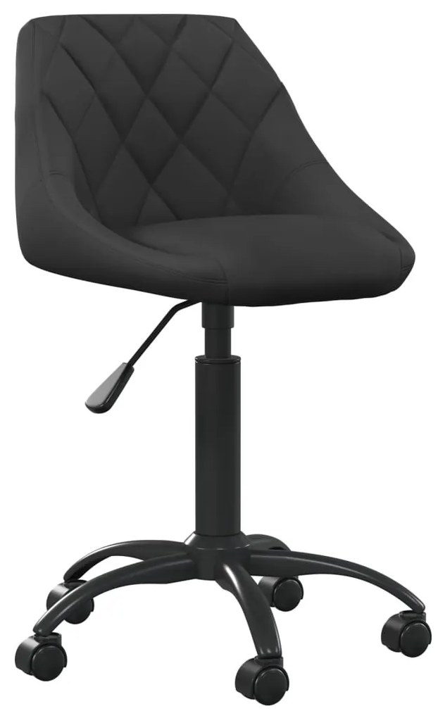 Sedia Da Ufficio Nera İn Velluto /