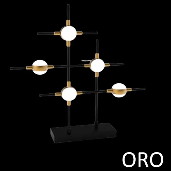 Lampada da tavolo 5 elementi  molecular mt18001067-5agol oro