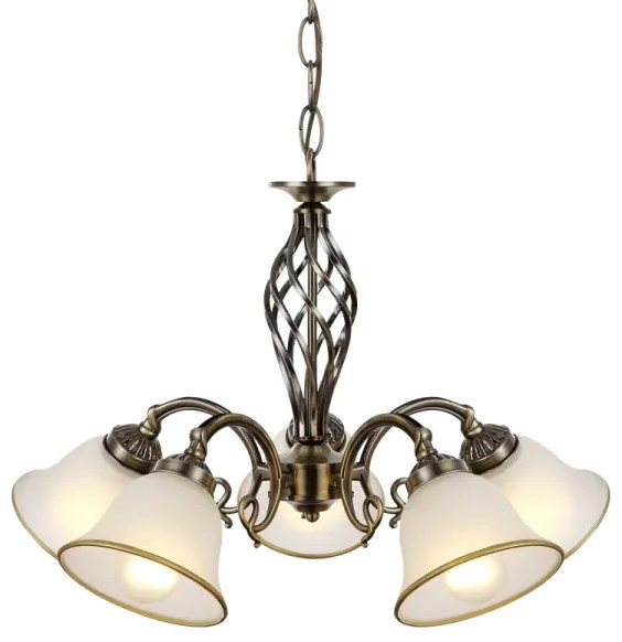 Globo 60208-5 - Lampadario a sospensione con catena ODIN 5xE27/60W/230V