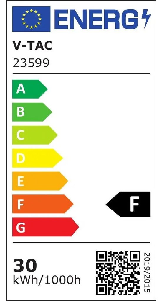 Faro LED 30 W SMD Samsung – Nero, 3000 K, IP65