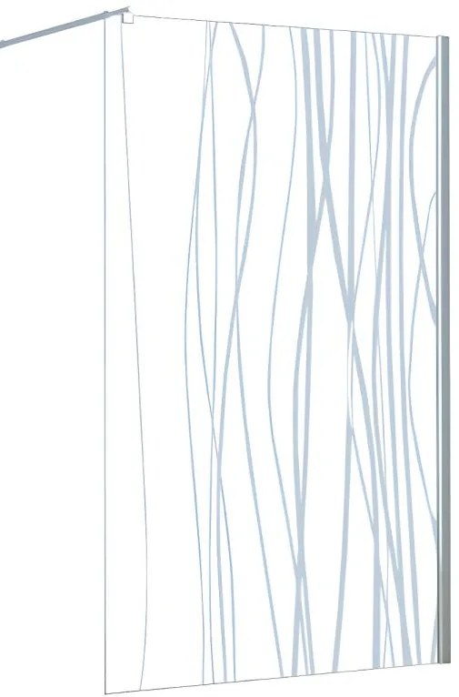 Parete per doccia walk in serigrafata 140 x 200 cm - DANNA