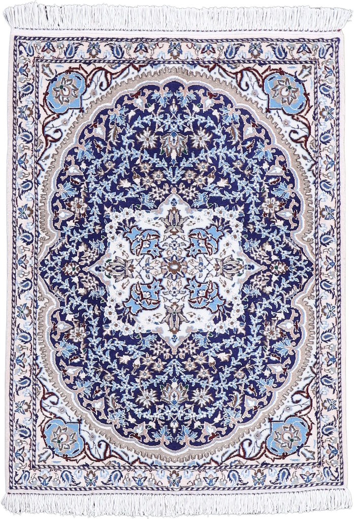 Nain Tappeto 90x120 (Iran) Annodato A Mano