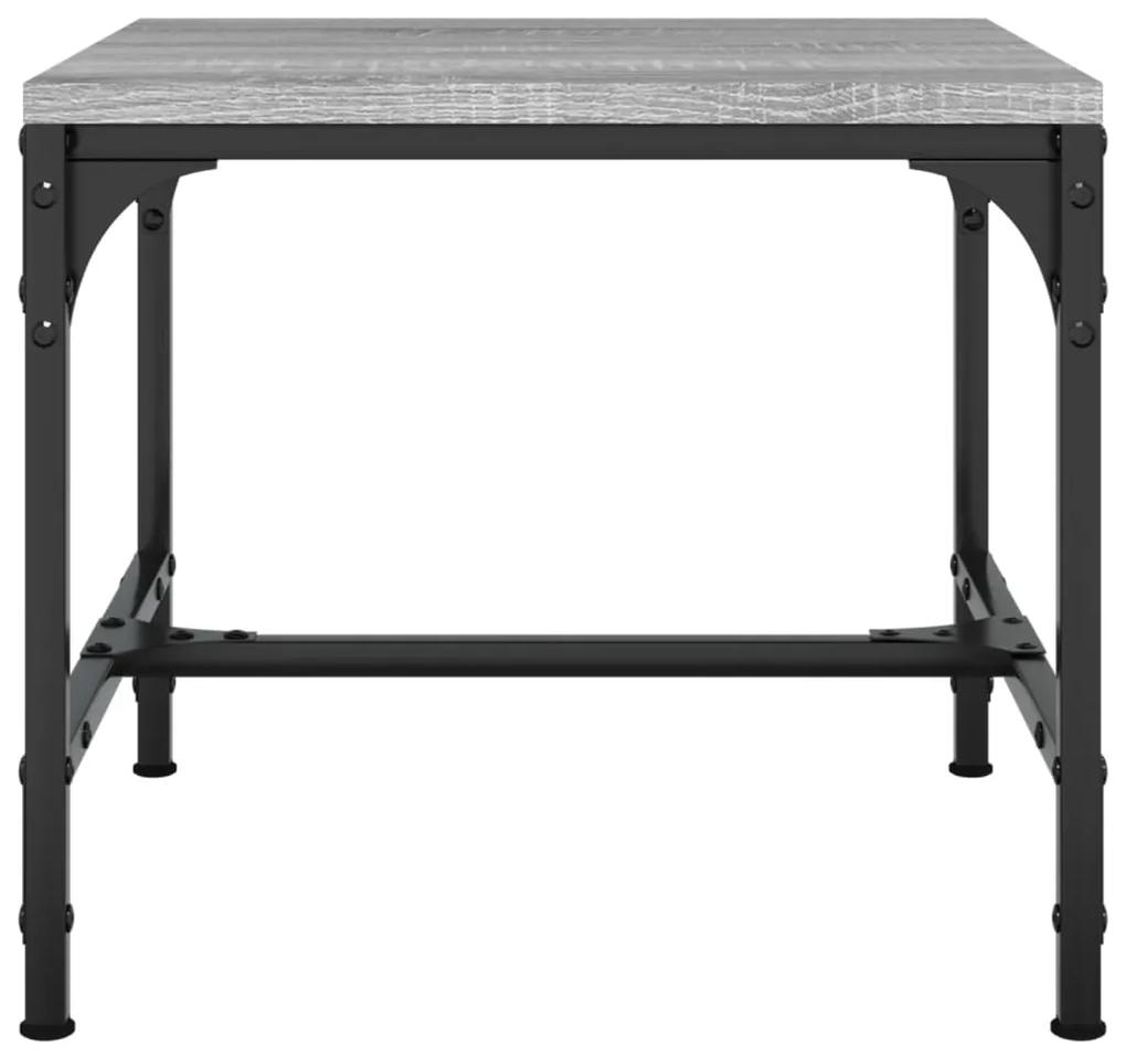 Tavolino grigio sonoma 40x40x35 cm in legno multistrato