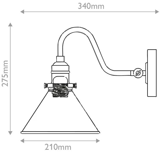 Elstead PV1-AB-MB - Lampada da parete PROVENCE 1xE27/60W/230V oro/nero