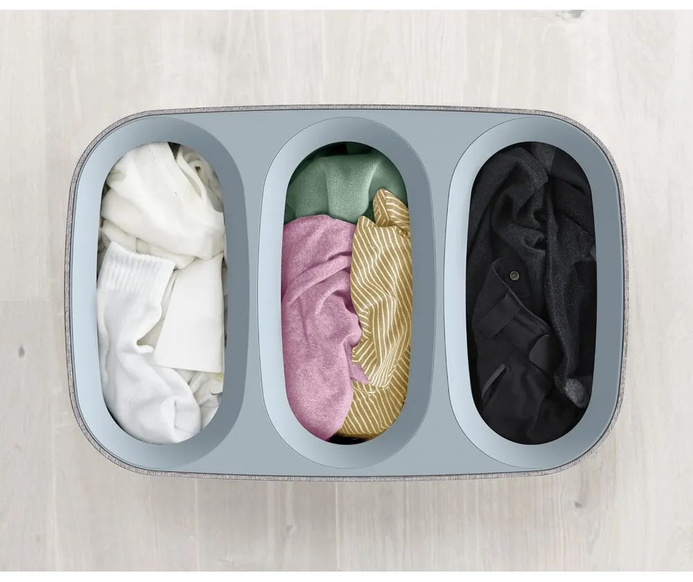 Cesto portabiancheria in tessuto grigio 90 l Tota Trio - Joseph Joseph