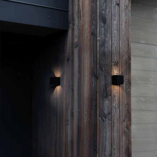 Ideal Lux - Applique a LED da esterno ATOM LED/12W/230V IP54 nero