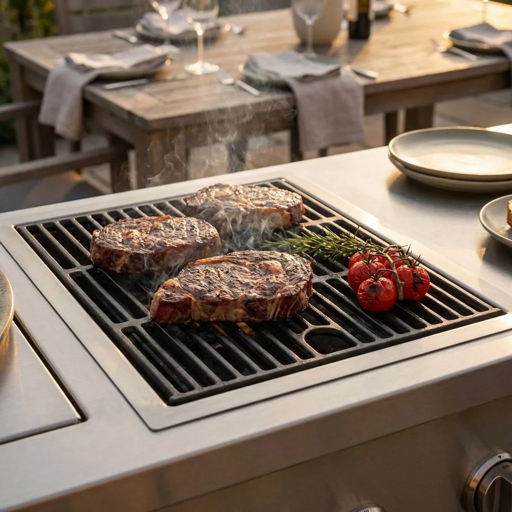 GRIGLIA - griglia in ghisa per barbecue DIABLO e PIROS 4 fuochi