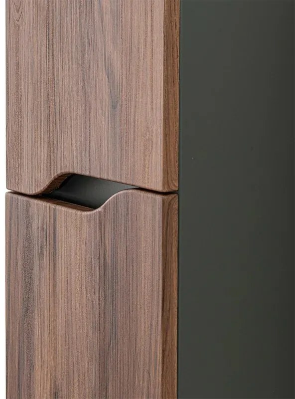 Colonna bagno sospesa alta noce canaletto Minori/Maiori 30x150 cm