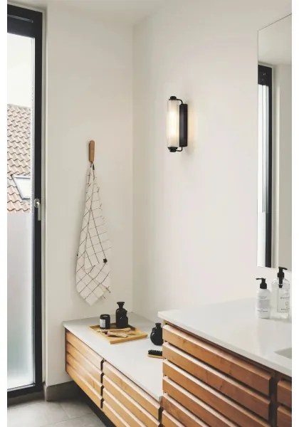 Nordlux - Illuminazione per specchio da bagno NIMAL 2xE14/25W/230V IP44 nero