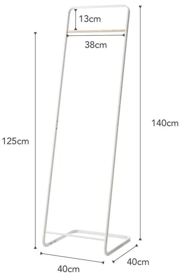Appendiabiti da terra bianco 140 cm Tower - YAMAZAKI