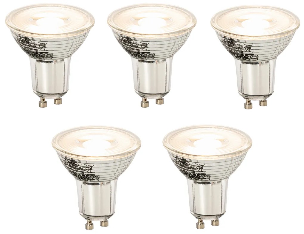 Set di 5 lampadine LED dimmerabili GU10 8W 660lm 3000K