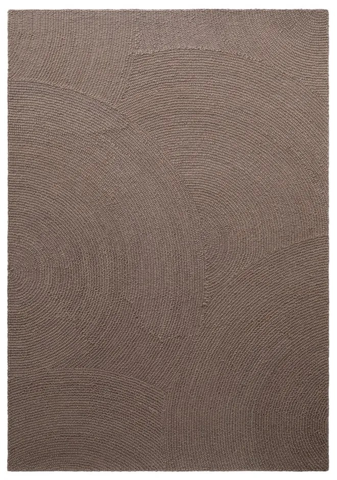 Tappeto grigio tortora in lana tessuto a mano 160x230 cm Eleni Taupe – Hanse Home