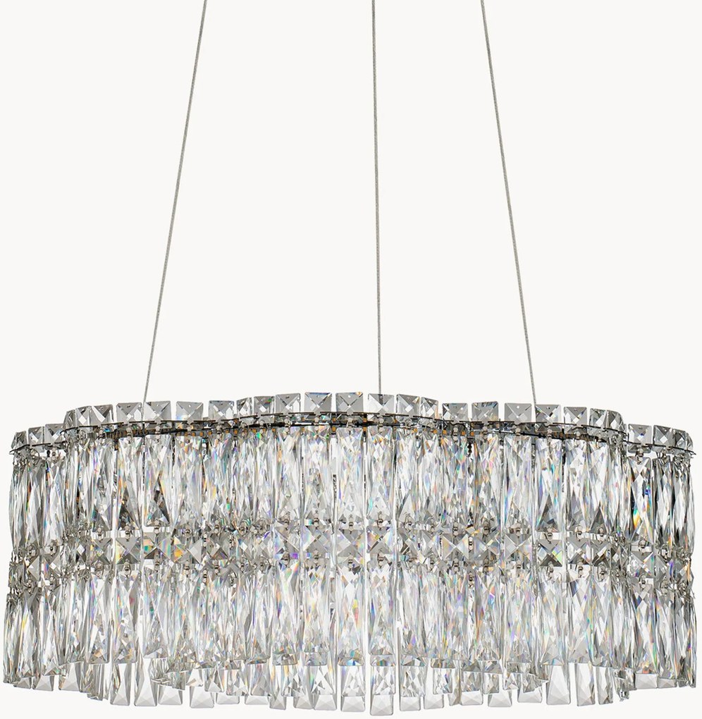 Lampadario in cristallo a LED con luce regolabile Nuvia