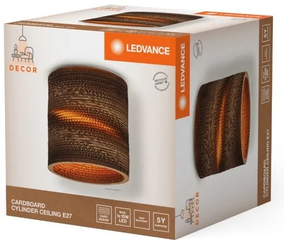 Ledvance - Plafoniera DECOR CARDBOARD 1xE27/15W/230V diametro 25 cm