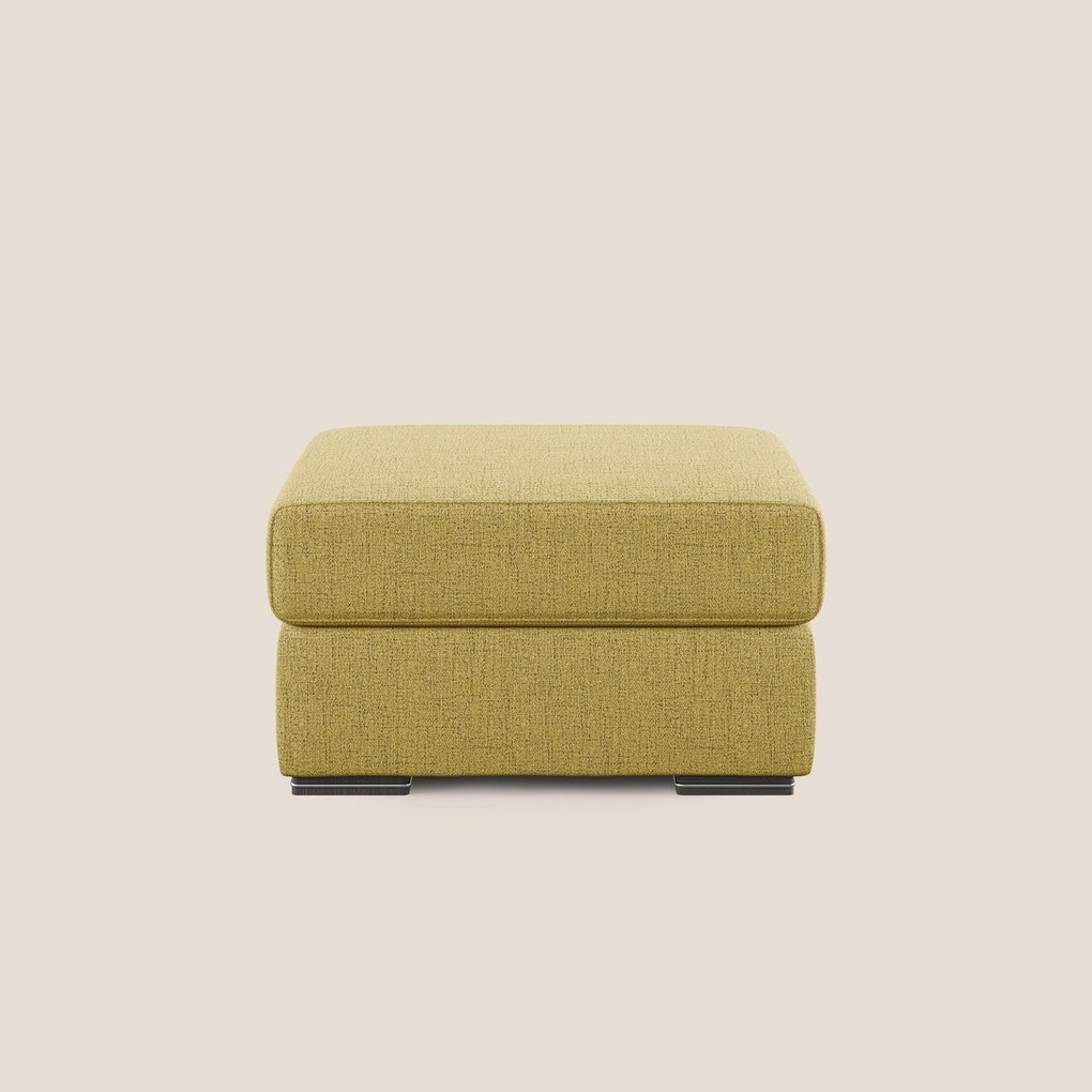 Sun pouf apribile contenitore in tessuto impermeabile fiammato T03 giallo