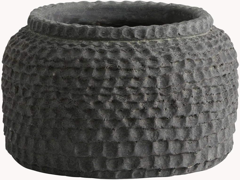 Portavaso in cemento dipinto a mano Aoba