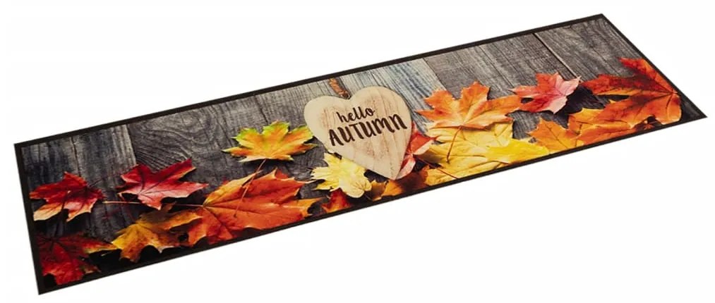 Tappeto Da Cucina Lavabile Autunno 60x300 Cm İn Velluto /