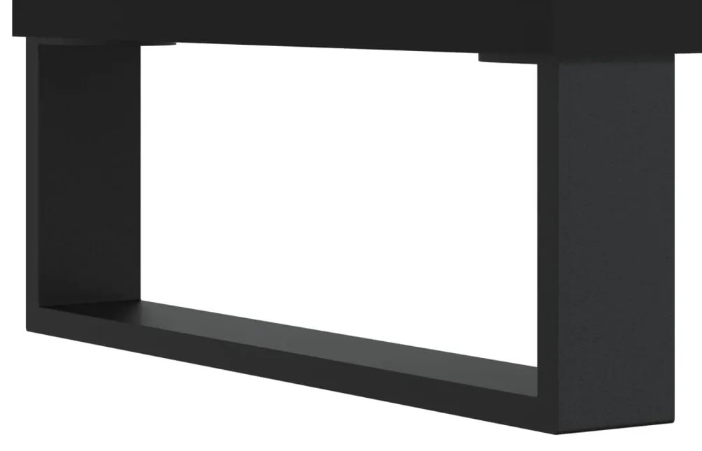 Mobile Porta TV Nero 150x36x30 cm in Legno Multistrato