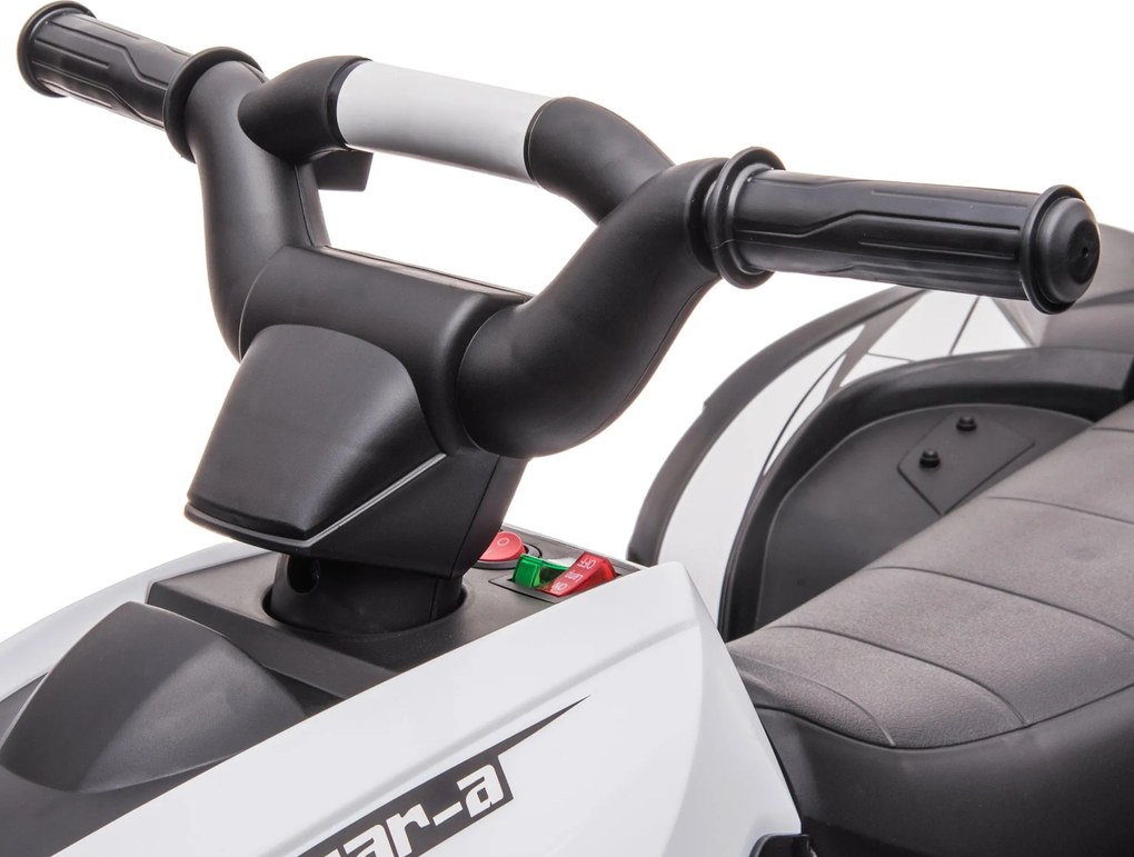 Quad Elettrico per Bambini 12V Ruote Larghe con Sospensioni e Fari LED Bianco...