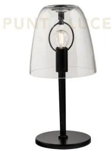 Lumetto ares trasparente 1 luce attacco e14 18x36cm  in vetro soffiato