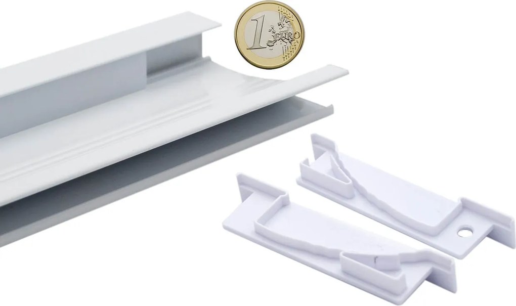Profilo Segnapasso Incassato 1m - Bianco Variante Lunghezza Profilo 1 metro