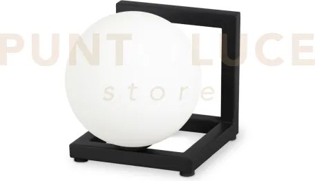 Angolo lampada da tavolo 1 luce attacco g9 in metallo nero e sfera ...