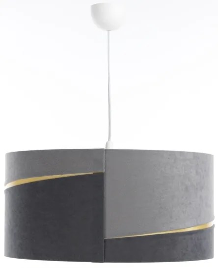 Lampadario a sospensione con filo SWING 1xE27/60W/230V grigio/oro