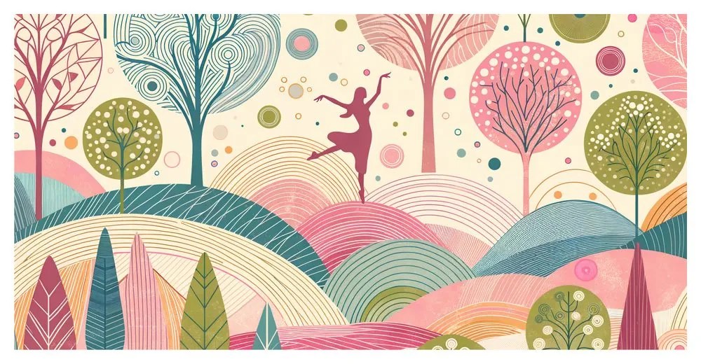 Quadro su tela – Ballerina aggraziata