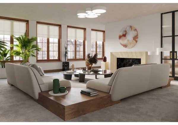 Plafoniera ARENA 45 3xE27/60W/230V bianco