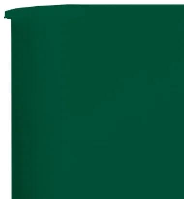 Paravento a 9 Pannelli in Tessuto 1200x80 cm Verde
