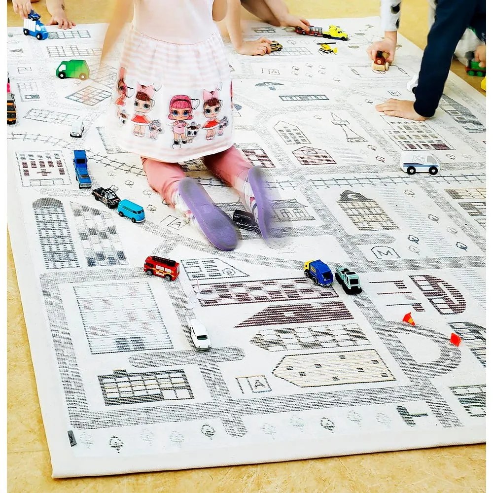 Tappeto bianco reversibile per bambini , 140 x 200 cm Ülejõe - Narma