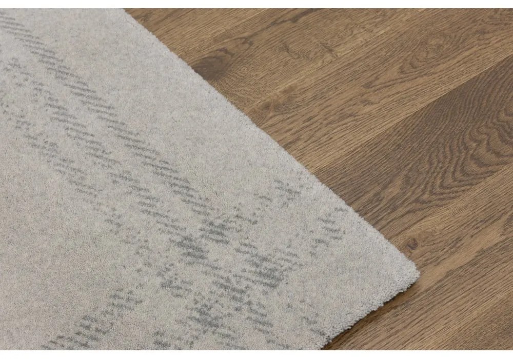 Tappeto in lana crema 160x240 cm Calisia M Grid Rim - Agnella