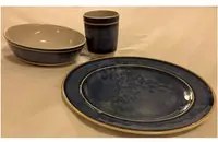 Redcliffs Set Stoviglie da Campeggio 12 pz in Melamina Blu 447558