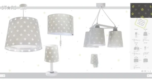 Dalber D-81211E - Lampada per bambini STARS 1xE14/40W/230V