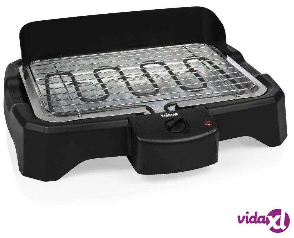 Tristar Barbecue da Tavolo Elettrico 2000 W 34,5x23 cm Nero